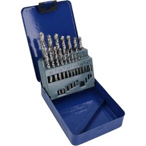 19pc HSS-G Metric Drill Bit Set Split Point Drills Metal Plastic Copper 1mm – 10mm