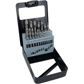 19pc HSS-G Metric Drill Bit Set Split Point Drills Metal Plastic Copper 1mm – 10mm
