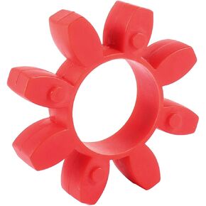 Qtqgoitem 80mm x 40mm PU 8 Petals Drive Shaft Couper Damper Red 40mm drill hole (model: 501 9a0 14f c65 7c2)