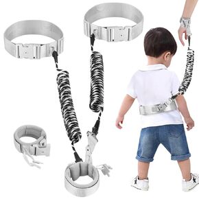 Accmor Toddler Waist leash with Lock for Kids Safety, Hands-Free Baby Waist Harness Belt Reflective Child Walking Restraint Strap Tether for Boys Girls Special Needs Autistic Age 1-8 to Outdoor Travel
