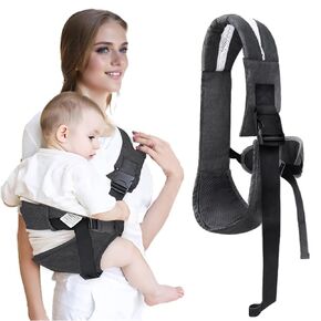 Shoulder Strap Strap,Strap with Adjustable Pads, 2025 Ergonomic Strap, Portable Lightweight Anti Slip Hip Strap 5-50lbs (Black)