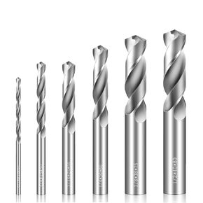مجموعة بتات حفر 6 أجزاء من قطع الحفر الصلب كربيد ، 1/2 "3/8" 1/4 "1/8" 3/16 "1/16" بتات حفر كربيد التونغستن ، بتدريبات معدنية.