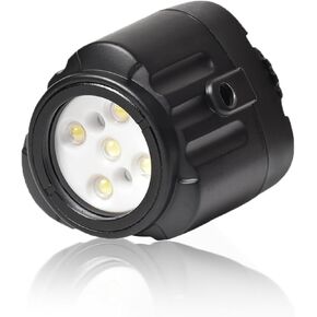 LED Video Light on Camera, SL-18 Diving Light Compatible with Gopro, Waterproof 130FT/40M, White Red Blue Camera Fill Lights, Underwater Photography Lighting, CRI95+ Dimmable 7500K