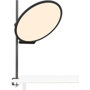amaran Verge Max LED Video Light,60W Bi-Color 22in Circular Edge-lit Panel Light,APP Control with Desk Clamp Stand Dimmable Desk Light for Home Office, Gaming, Podcast, Live Streaming (Charcoal)