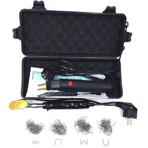 Plastic Repair Gun Hot Plastic Stapler Repair Bumper Weld Gun Plastic Welder Hot Melt Welding Nail Repair Soldering Iron Staples for Beginners DIY(A)