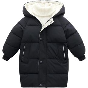 Kids Long Lightweight Hooded Puffer Jacket Toddler Boys Girls Winter Coat Baby Quilted Bubble Coat Thicken Down 3t Boys