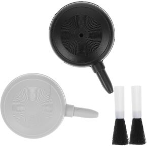 Ciieeo 2Pcs Air Blowers Soft Brush Plastic Bulb Air Pump Cleaning Tool for Camera Lens and Hard to Reach Areas Versatile Dust Removal Non Scratch Design