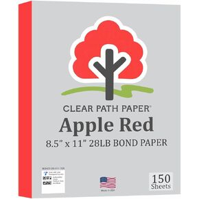 ورق أبيض - مقاس 8.5 × 11 بوصة - 24 رطلًا - 500 ورقة - ورق مسار واضح in Kuwait