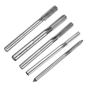 Chucking Reamer 2.5mm-13mm H7 Machine Reamer Straight Flute M35 High Speed Steel Reamer Bit for Steel Aluminum Plastic Wood(12mm)