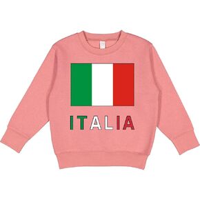 inktastic Italy Flag & Italia - Black Border Toddler Sweatshirt