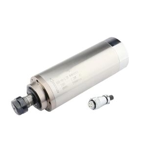 Engraving 2.2kw ER20 Spindle Motor 220V/380V Water-Cooled Spindle for Woodworking Engraving CNC Router Engraving Machine Accessories(380V,80x238mm)