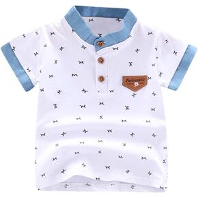 Toddler Boys Pique Polo Shirt Button Down Newborn Infant Active Athletic Collared Golf Short Sleeve School Uniform Tshirts