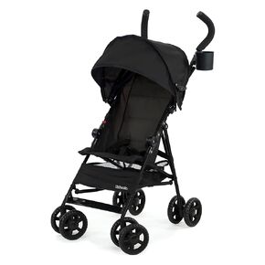 Kolcraft Cloud Lightweight Umbrella Stroller with Large Sun Canopy, Black