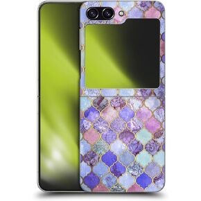 Head Case Designs Officially Licensed Micklyn Le Feuvre Worn and Faded Moroccan Hard Back Case Compatible with Samsung Galaxy Z Flip5
