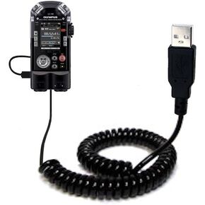 سيشحن كبل ملفوف بيانات USB شحن البيانات لأوليمبوس LS-100 ويزامن البيانات مع كبل تمكين TipExchange فريد من نوعه