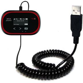Unique Coiled USB Charge and Data Sync Cable Compatible with Novatel 5510L - Charging and HotSync Functions with one Cable. Built with TipExchange