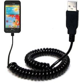 طاقة ملفوفة كابل USB Sync USB مناسب لسن LG مع كل من البيانات والشحن - يستخدم تقنية TipExchange