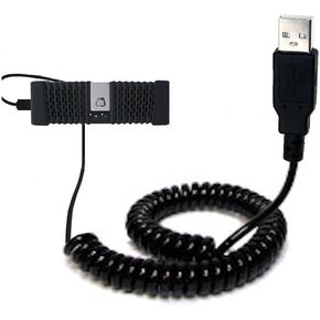 Coiled Power Hot Sync USB Cable Suitable for The G-Project G-Grip with Both Data and Charge Features - Uses TipExchange Technology