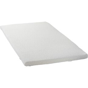 2-Inch Gel-Infused Memory Foam Mattress Topper for Cribs and Toddler beds, with Added Ventilated Removable Washable Bamboo Cooling Cover and Corner Straps – 52"x27"x2"