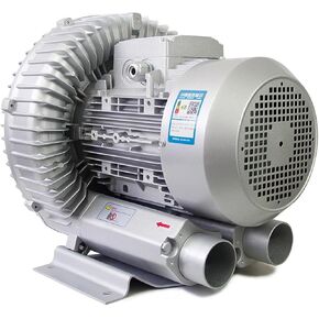 220V Large Airflow Type Regenerative Blower, 50hz Ring Gas Pump 0.24hp - 1.01hp for Sewage Aeration Aquarium Fish Pond, High-Pressure Vortex Ring Blower, Industrial Vacuum Pump(120w)