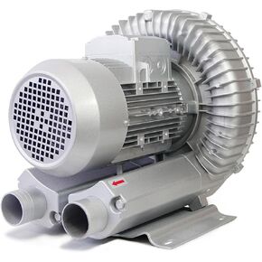 110V/220V Regenerative Blower, 50Hz Single Phase, High-Pressure Vortex Ring Blower, Industrial Vacuum Pump for Air Blowing Or Suction for Sewage Aeration Aquarium Fish Pond(750W/1.01HP)