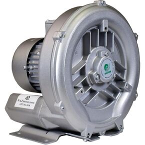 0.83 Hp Regenerative Blower 220V/480V 3Phase, 81CFM, 48" H2O Press. Goorui-USA GHBH D73 34 1R3