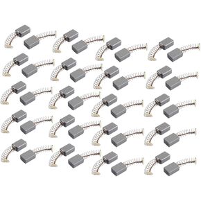IIVVERR 20 Pairs 11mmx8mmx5mm Carbon Brushes Power Tool for Electric Hammer Drill Motor (20 Pares de 11mmx8mmx5mm Cepillos de carbón Herramienta eléctrica para martillo eléctrico de perforación del mo