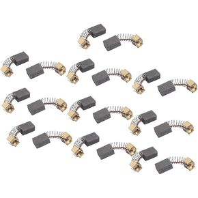 IIVVERR 10 Pairs 11mmx8mmx5mm Carbon Brushes Power Tool for Electric Hammer Drill Motor (10 Pares de 11mmx8mmx5mm Cepillos de carbón Herramienta eléctrica para martillo eléctrico de perforación del mo