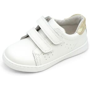 L'Amour Kenzie Double Strap Sneaker Toddler Girl's Leather Tennis Shoe