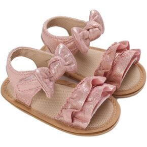 Infant Girls Boys Summer Sandals Lace Dress Wedding 𝐅lats Shoes Newborn Soft Open Toe Non-Slip Shoes