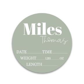 Birth Stat Sign Personalized for Newborn Baby | Solid Color Options | Crib & Nursery Decor, Photography Prop, Baby Shower Gifts, Gender Reveal, Pregnancy Announcement, Hickory Hollow Designs (Pink)