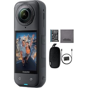 Insta360 X5 - Waterproof 8K 360 Video 72MP Photo Action Helmet Camera with 1/1.28" Sensor, Wide-Angle Low Light Performance User Replaceable Lenses for Sports Travel Outdoor Creator Content