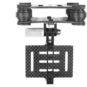 QWinOut FPV Gimbal Camera Mounts with Anti Vibration Plate Compatible with DJI Phantom Quadcopter Multicopter, Carbon Fiber Shock Absorber Damping PTZ Compatible with Gopro Hero 2 3 + 4