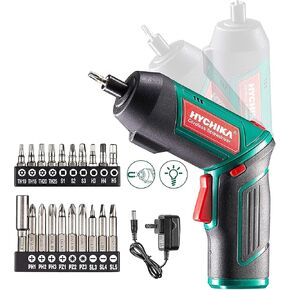 Overstock HYCHIKA 3.6V Cordless Electric Rechargeable Screwdriver Drill Set