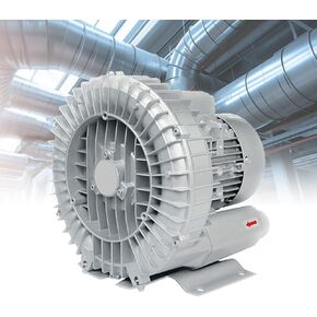 Regenerative Blower, 220V/380V Single/Three Phase Vortex Blower, Industrial Vacuum Pump for Factory Ventilation and Dust Removal, 7.5KW