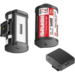 TTartisan Flash Light Camera Flash Speedlite GN 12 5600K(±200k),Wireless Flash Trigger,Mini Flashlight Fill Light for Fuji Sony Canon Nikon Leica Olympus