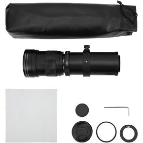 420 800mm F/8.3 16 Super Telephoto Manual Zoom Lens, PK Mount Compatible, Aluminum Alloy Body, for Pentax Camera, Long Distance Shooting, Filter Included