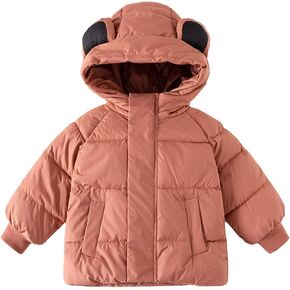 Boys Girls Water Coats Fleece Lined Puffer Jacket Winter Down Coat Newborn Infants Puffer Coat Toddler Dress Coat Girls