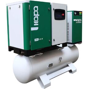 KAPA KN 22-8 22KW/30HP Rotary Air compressor 220V 123CFM 116psi 4 in 1 industrial air compressor for manufacturing production with Air Dryer,Air storage tank,Air compressor,Filter