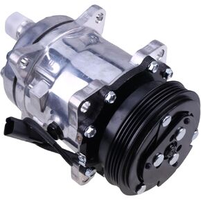 KRRK-parts 12V A/C Compressor 7363374 for Bobcat S550 S570 S590 S595 S630 S650 T550 T590 T595 T630 T650 E32 E35 E42 E45 E50 E55 E85