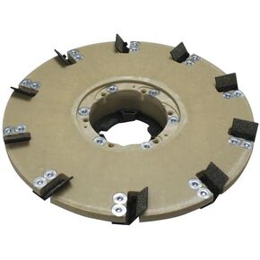 92160120210 16-inch Coating/Mastic Removal Tool for Concrete, 25 Grit, Counter Clockwise with NP9200 Clutch Plate and 1.5-inch Riser