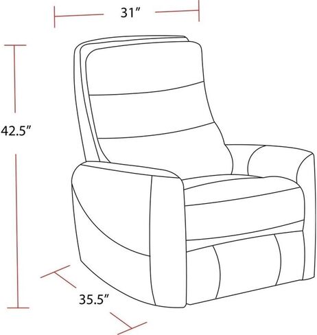 Hercules - Oyster Manual Swivel Glider Recliner in Saudi Arabia