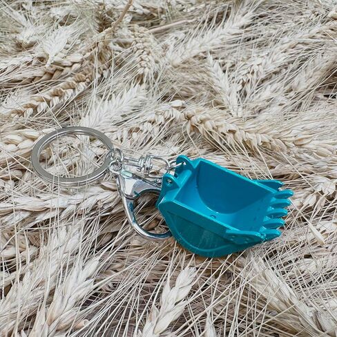 Funny Metal Excavator Bucket Keychains for Mens unique keychains Car Key Chain Birthday Gift For Men Boy Kids Backpack charms in Kuwait