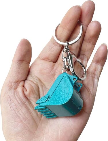 Funny Metal Excavator Bucket Keychains for Mens unique keychains Car Key Chain Birthday Gift For Men Boy Kids Backpack charms in Kuwait