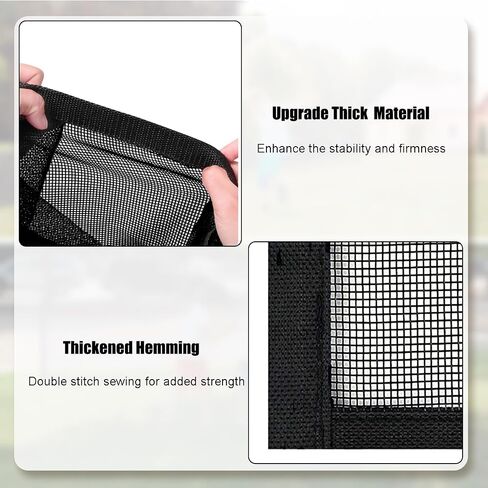 Driveway Net for Kids Safety - LUTICO 28’ Wide 40" Tall Driveway Guard with High Visibility Reflective Tape, Driveway Net to Stop Basketballs from Rolling into Street, Easy to Install（Ebony） in Kuwait