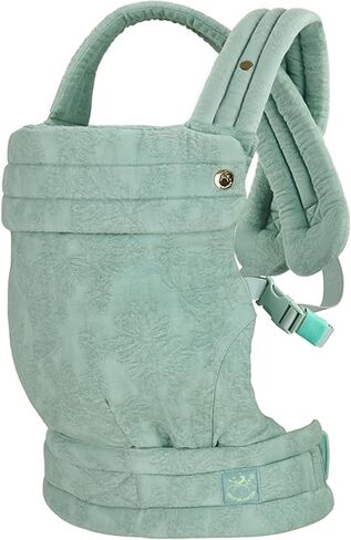 Nest Blanche Baby Carrier - مزيج من الكتان القطني الناعم مع تصميم Magnolia Jacquard ، قابل للتعديل ومريح للموليد والأطفال الصغار (Teal) in Kuwait