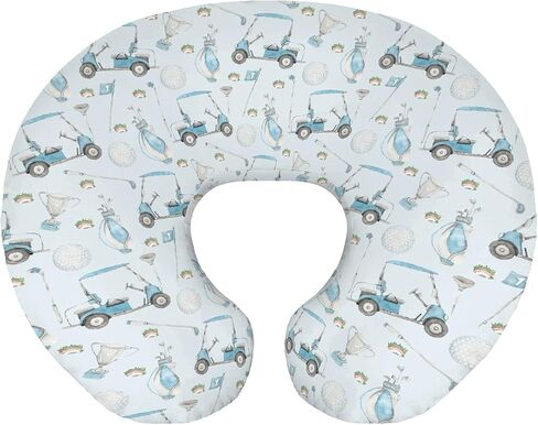 Baby Boy Girl Nursing Pillow Cover Dragon Tale Castle, Watercolor Green Moon Clouds Stars Tree Breastfeeding Pillowcase, Bottle Feeding Pillow Slipcover Cover Only White One Size in Saudi Arabia