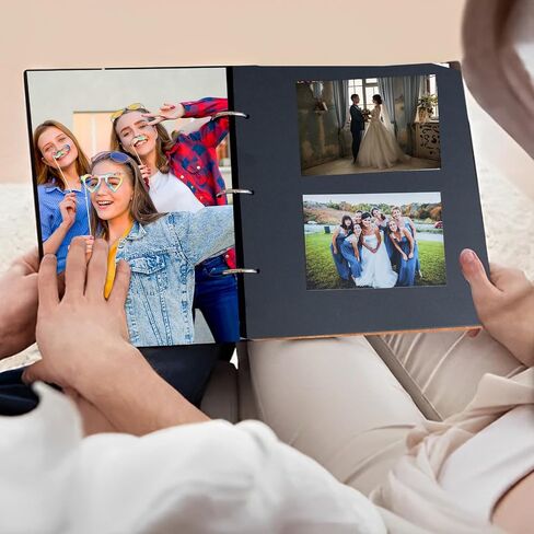 Personalized Photo Album Custom Picture Album Customized Engraved Cloth Photo Books Cover for Memorial Christmas Wedding Gift in Kuwait