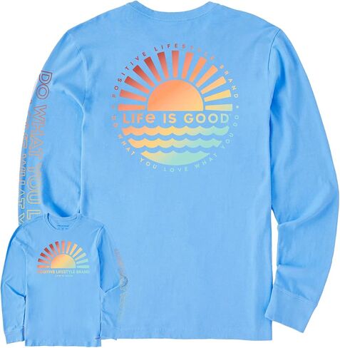 Men's Sunset on The Water Long Sleeve Crusher-LITE Tee in Saudi Arabia