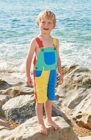 Suolongsama Toddler Baby Boy Girl Overall Shorts Color Block Sleeveless Suspender Trousers Romper with Pockets Summer Clothes in Saudi Arabia